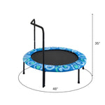 ZUN XTP002 Assembled children's trampoline happy expression outdoor and indoor for kids age 3 - 7 W1711P180849