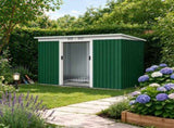 9' x 4' Metal Tool House, Outdoor Storage Shed with Double Lockable Doors for Backyard, Patio, Lawn 87082917