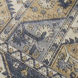 ZUN Tiled Border Area Rug B03597937