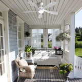 (Same as W882P146902) 52 Inch Modern Led Ceiling Fan With 3 Color Dimmable 5 ABS Blades Remote W882P266419