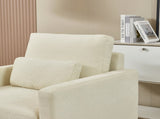 Modern Accent Chair, Chenille Upholstery Armchair - Modern Style, Solid Wood Frame - Ideal for W1765P172322