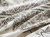 King/Cal King 4 Piece Printed Duvet Cover Set with Throw Pillow B035P148372