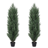 120cm Artificial Green Pine Cypress Tree Realistic Plastic Faux Plant for Indoor and Outdoor W2945P322014
