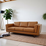 Chase Mid Century Modern Genuine Leather Sofa B183P301067