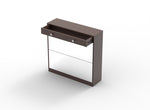 ZUN Mirror Shoe Cabinet with 2 Tier Drawers, Mirror Shoe Rack With 1 Drawer Storage, Mirror Shoe W760P206336