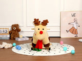 Kids Ride-On Rocking Horse Toy with Lullaby Song,Moose Rocking Toy with Hand Puppets and Safety Belt 43804255