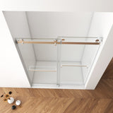 56"-60"W x 76"H Frameless Door, Double Sliding Door, 3/8'' Clear Tempered Glass W2011P197891