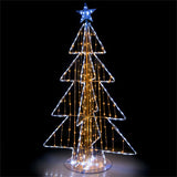 5ft Lighted Christmas Tree - 454 Dazzling LEDs, Star Topper, Wind/Snow/Sunproof, Indoor/Outdoor 46785770