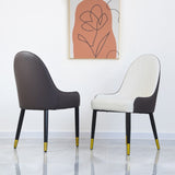 Modern PU sponge-filled dining chair, solid wood metal legs, suitable for restaurants, living rooms W1535119449