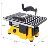 4" 90W Mini Table Saw Top Off Miter Saw Multifunctional Desktop Saws w/ 3 Blades for Precision 86947242