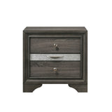 ZUN 2 Drawers and 1 Jewelry Drawer Nightstand, Gray B016P253358