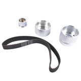 Belt Drive Pulley Kit Long Water Pump for Small Block Chevy 283 305 327 350 383 400 Engines Billet 18536536