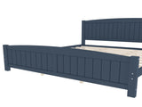 King Size Platform Bed, Solid Wood Platform Bed with Support Slats and Strong Structure, No Box W1580P542617