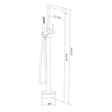Freestanding Bathtub Faucet with Hand Shower W1533122433