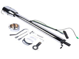 32"GM Steering Column Tilt Auto No Key Universal W/ 9 Holes Wheel Adapter Chrome 28276151
