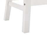 2pcs Pine Wood Saddle Seat Bar Stool White 53405809