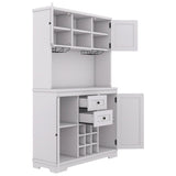 ZUN Coffee Bar Cabinet Kitchen Cabinet with Storage, Farmhouse Wine Cabinet with Drawers shelves and 42301581