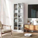 Metal Kitchen Pantry - 72" Tall Storage with 5 Adjustable Shelves, White Freestanding 19252477