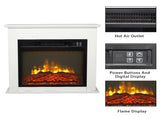 18 Inch White Wood Cabinet Style 1400W Single Color / Fake Wood / Heating Wire / With Small Remote 67440467