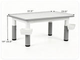 Height Adjustable Kids Desk and 4 Chairs Set, Graffiti Wipeable Tabletop Toddler Activity Table with 18041979