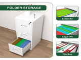 3 Drawer Metal Vertical File Cabinet with Lock and Card Slot Office Home Vertical File Cabinet for T2398P342716