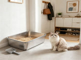 Stainless Steel Enclosed Litter Box for Cats 51894175
