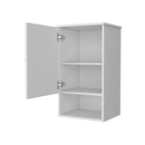 White Medicine Cabinet with One Door B062P252169