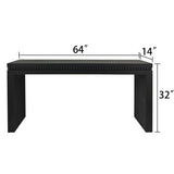 Convenience Concepts Wood Console Table/Desk with Real Wood Beads Decoration W2729P198987