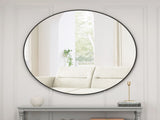 Wall Mirror 39 Inch Black Circular Mirror Metal Framed Mirror Round Vanity Mirror Dressing Mirror, 45309848