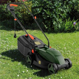 10 ampere 13 inch electric rope lawn mower with dual safety switches -Green 60277604