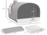 Fully Enclosed Cat Litter Box/Cat Litter Box 18970422