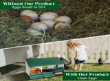 3 Compartment Roll Out Nesting Box with Plastic Basket, Egg Nest Box Laying Box Hens 71441129