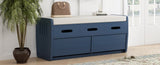 ZUN TREXM Rustic Storage Bench with 2 Drawers, Hidden Storage Space, and 3 False Drawers at the Top, WF323695AAM