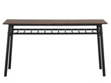 6-Piece Modern Dining Set for Home, Kitchen, Dining Room with Storage Racks, Rectangular Table, 87946117