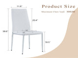 Modern Style Dining Chairs Set of 6 in White, Essential for Minimalist Homes.Meeting Family Dining W2920P264325