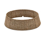 Handcrafted Woven Christmas Tree Collar - Seagrass Wicker Tree Skirt & Stand Base Cover 77726471