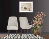 Oslo Modern Upholstery Side Dining Chair Set of 2, Beige B091P183401