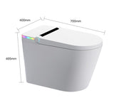 ZUN Smart Toilet with Built-in Bidet Seat, Tankless Toilet with Auto Lid Opening, Closing and Flushing, W1667P177231