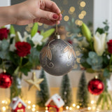 4PCS Set 4.7" Christmas Ball Ornaments Glass Hanging Decorations for Holiday Tree Party Decor 94323485