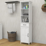 ZUN Floor Standing Cabinet with 1 Door and 1 Drawer - White W28263149