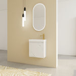 ZUN 20'' Floating Wall-Mounted Bathroom Vanity with Resin Sink & Soft-Close Cabinet Door 37020004