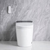 Elongated Smart Toilet with Elongated Heated Bidet Seat, Intelligent Toilet with Bidet Built-in, W2826P199068