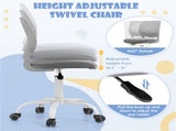 Ergonomic Kids Desk Chair, 16.5-21 Adjustable Height Mesh Study Chair Gray 30536198