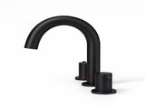 8-Inch Widespread Lavatory Faucet, 2-Handle 3-Hole with 360&deg Spout Vanity and Pop-Up Drain, Matte 72748594