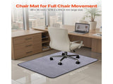 Office Chair Mat,36 x 48-inch Floor Protector for Hard Surfaces,Durable Corduroy 47079620