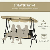 3 seats Outdoor Patio Swing Chair 38479874