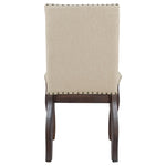 ZUN Set of 4 Dining chairs Wood Upholstered Fabirc Dining Room Chairs with Nailhead 16298358