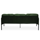3 Seater Green Polyester Fabric Sofa, Modern Upholstered Sofa, Comfy Small Couches for Small Space W1164P239081
