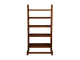 5-Tier Ladder Bookshelf with Open Shelves, Antique Oak B016P356094