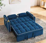 ZUN 55.51 inch versatile foldable sofa bed in 3 lengths, modern sofa sofa sofa velvet pull-out bed, W2353P205655